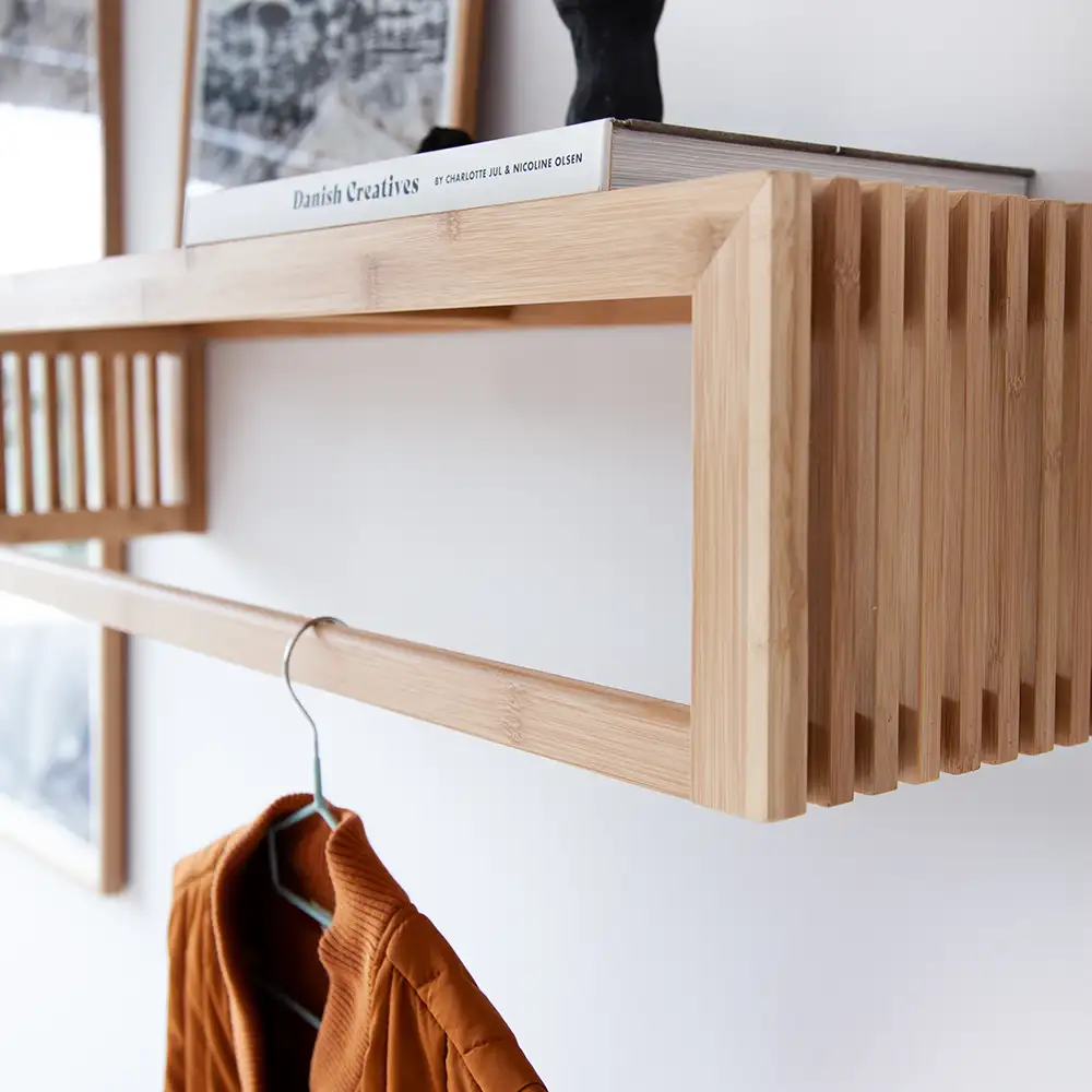 Rib Hattehylde 95 cm Bambus