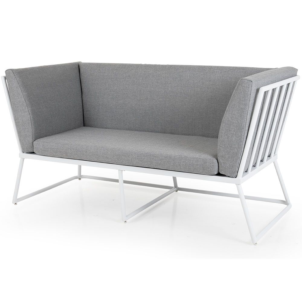 Brafab Vence 2-personers sofa hvid/grå