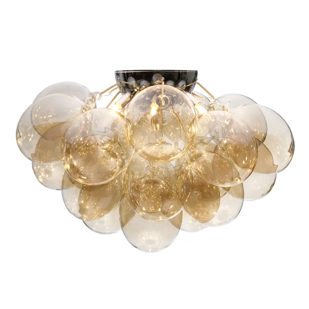 by Rydéns, Gross plafond loftlampe Ø70cm krom/rav