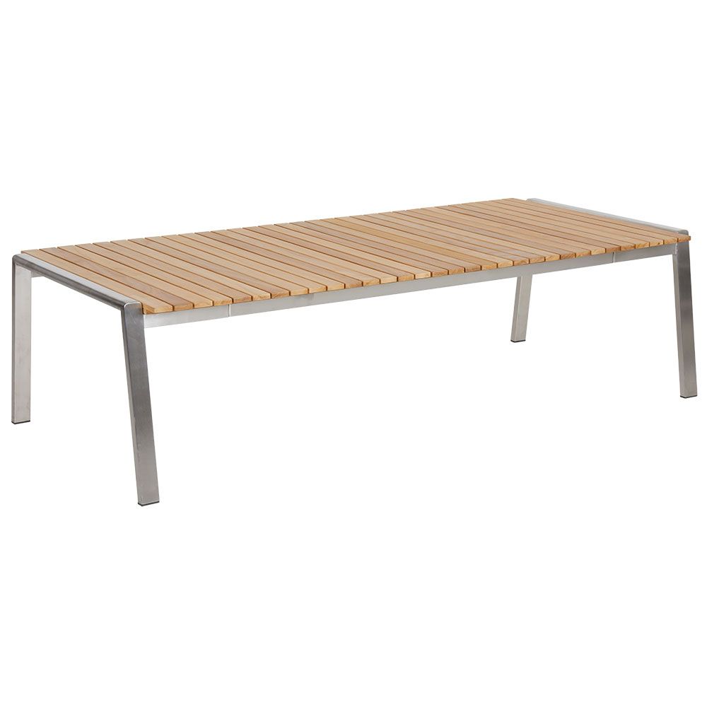 Brafab, Naos Sofabord 75x140 cm Rustfrit Stål/Teak