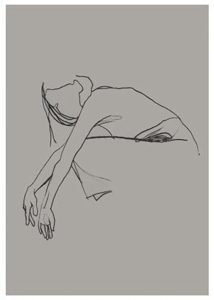 Anna Bülow poster Flow 2 50x70 cm sign/numrerat