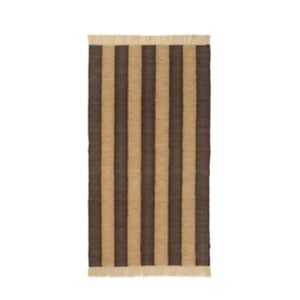 Ives Tæppe 80x140 cm - Tan/Chokolade