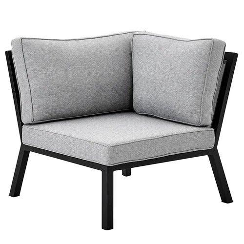 Belfort hjørnestykke inklusive puder Sort / Pearly grey