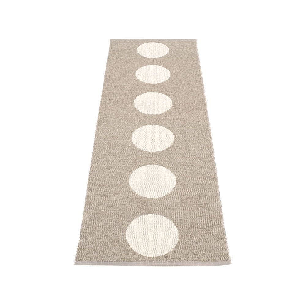 Pappelina, Vera tæppe 70x225 cm mud/vanilla