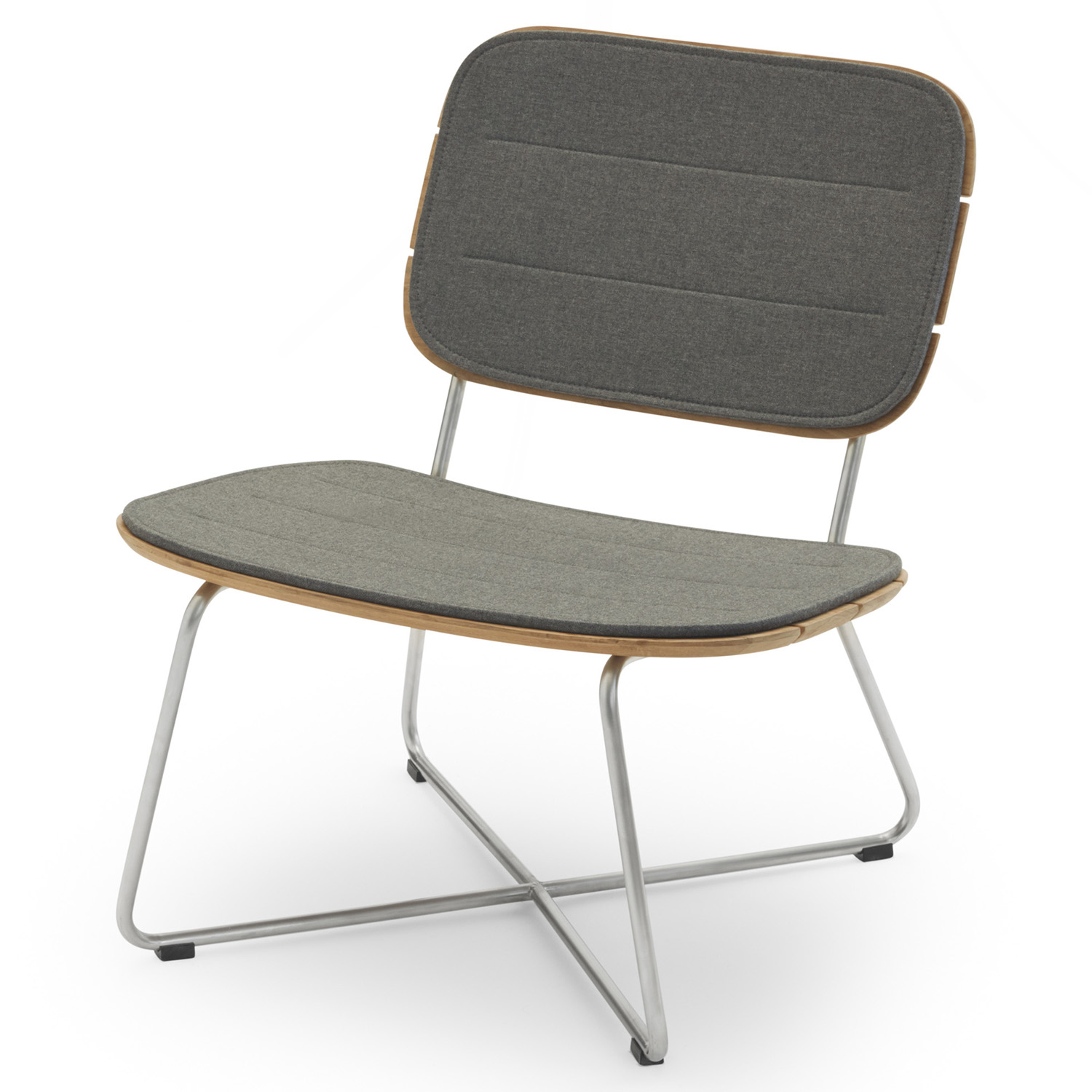 Skagerak Lilium Lounge Chair Cushion Charcoal