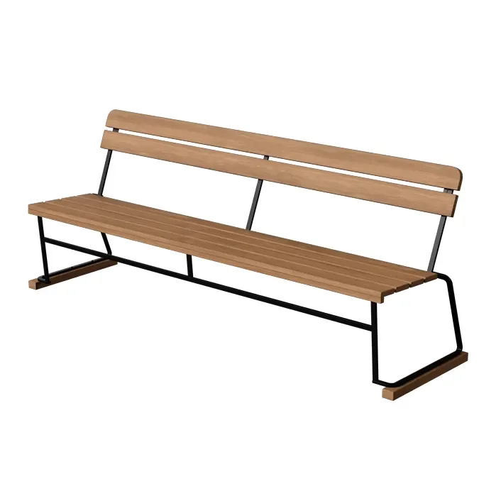 Grythyttan Stålmöbler, Sofa 5 teak / sort