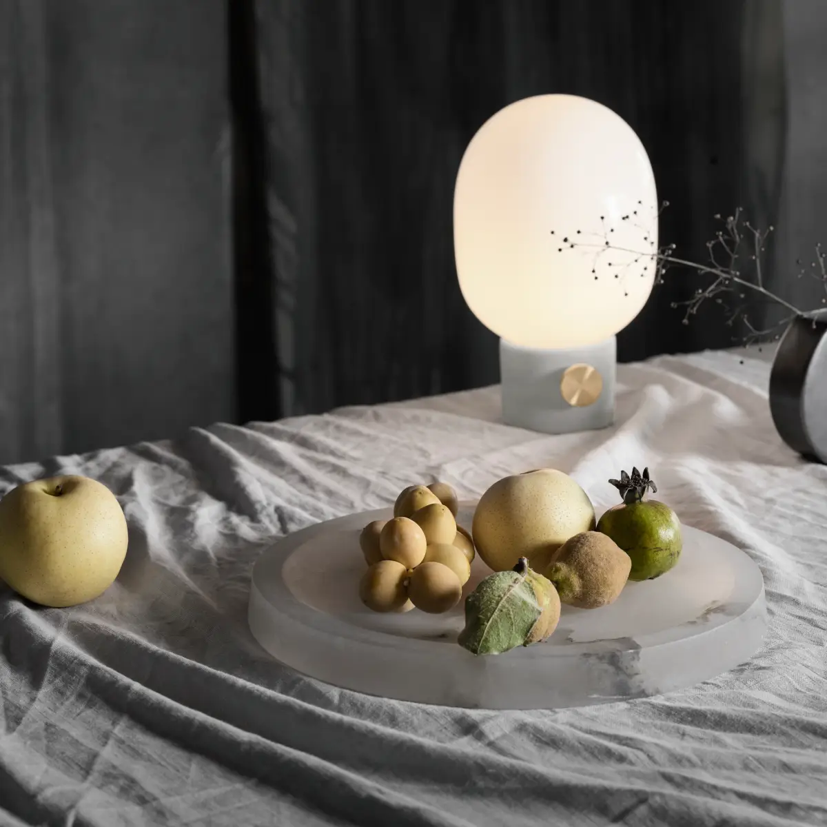 JWDA Bordlampe Beton Lysegrå Lille