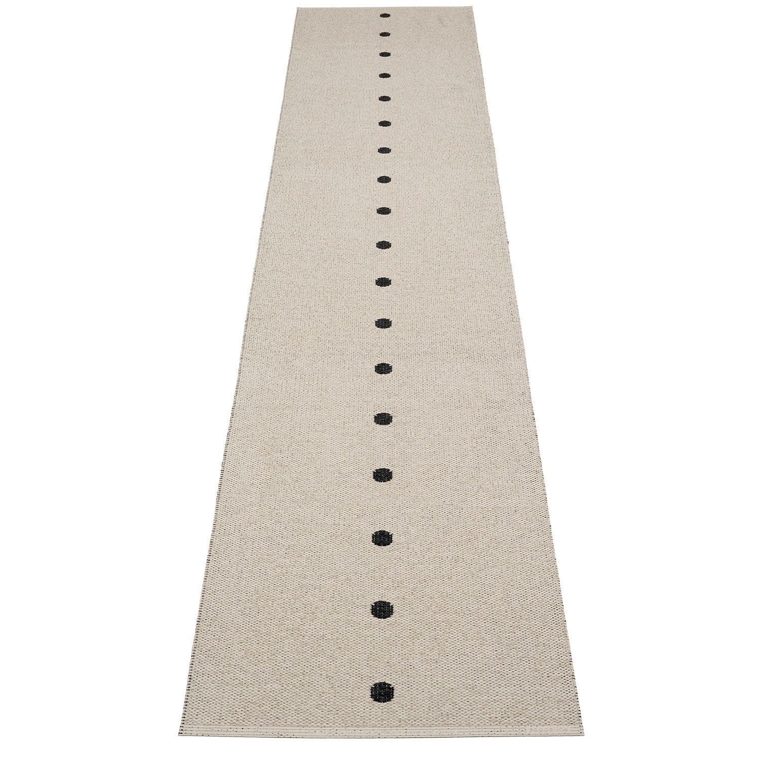 Peg tæppe 70x360 cm black / linen 