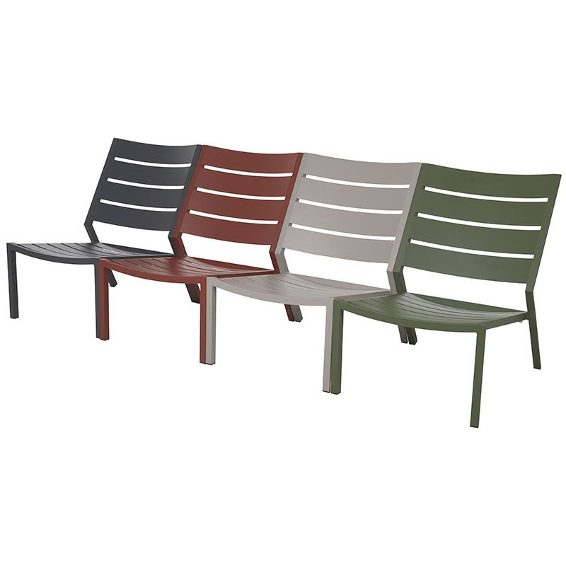 Delia Loungelænestol Khaki Brafab