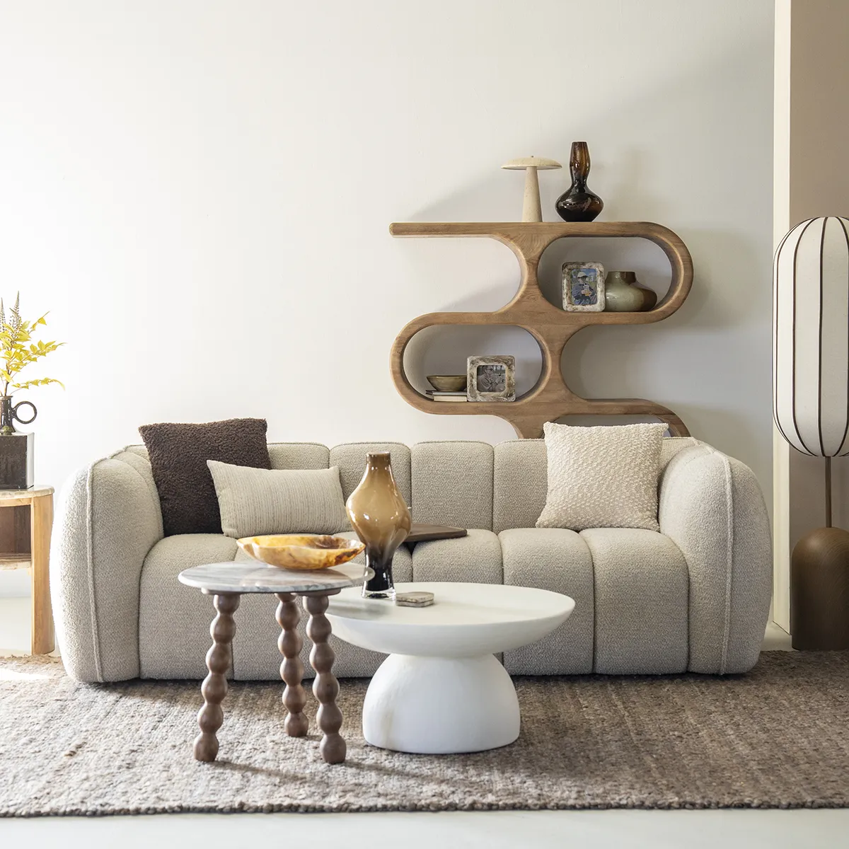 Sofa Cubetto (2,5-personers) Taupe