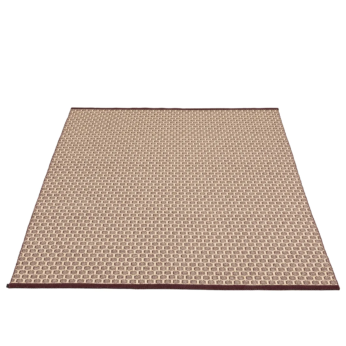 Vendbar Plastmåtte MIMI Burgundy/Cream 180x260 cm
