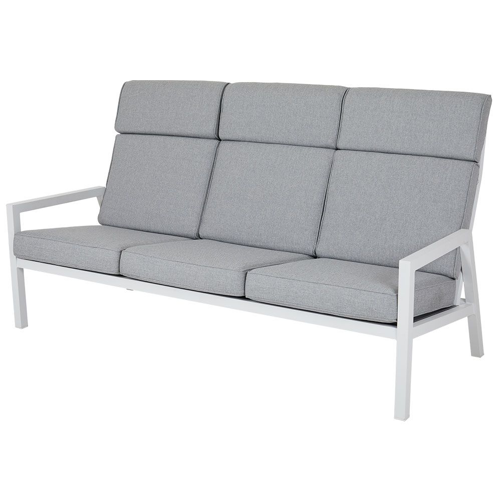Belfort 3-pers. Sofa Høj Hvid Brafab