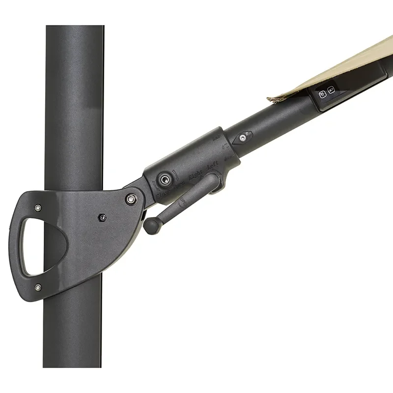 Cilento parasol 350 cm Light Grey / Khaki