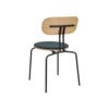 Curious Spisestol Eg/Sort Metal Quantum Blue
