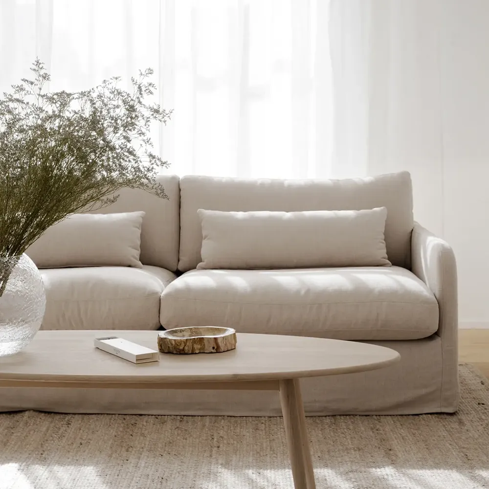 Peyton sofa 3-personers stof Ursula beige