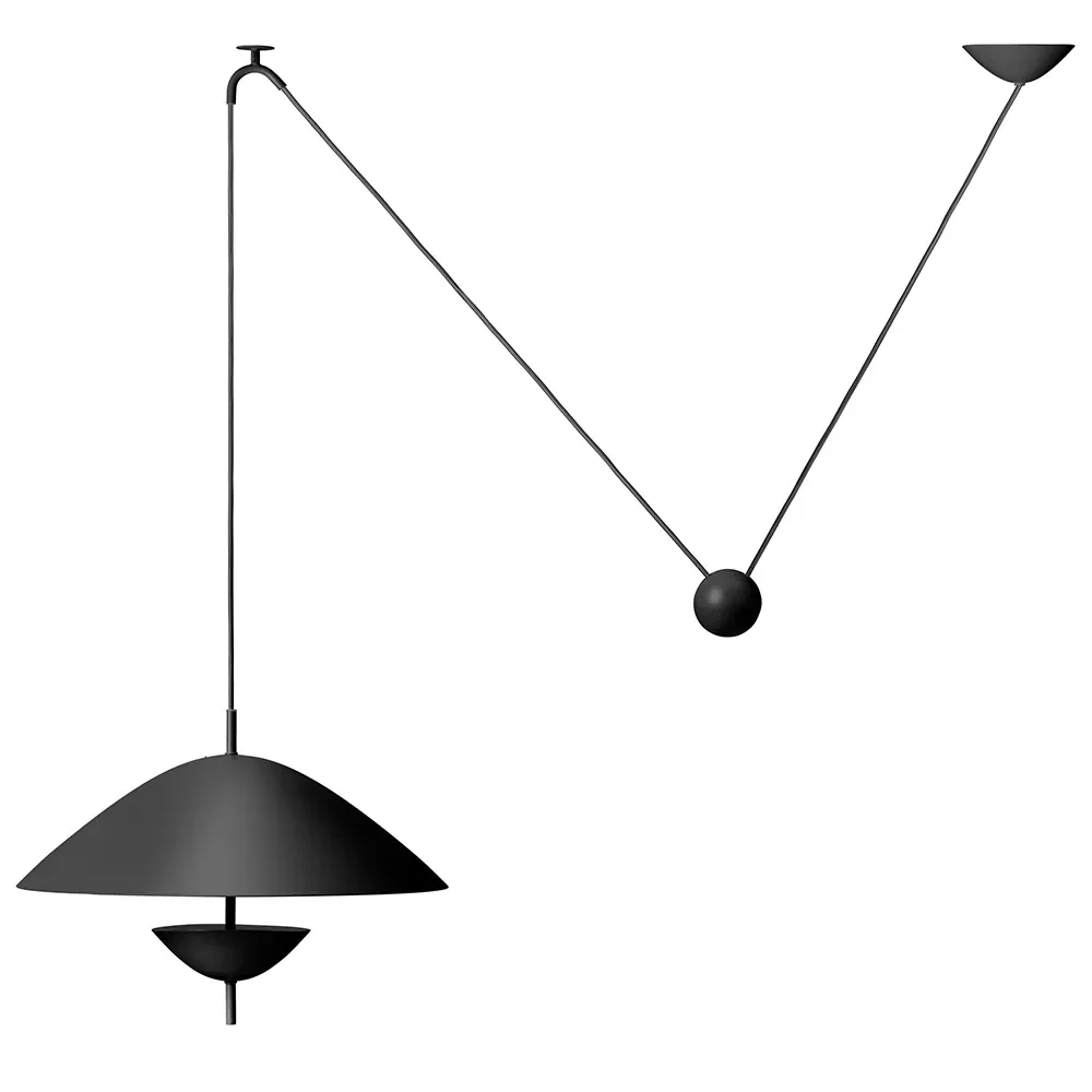 Ferm Living, Lod Pendellampe Blackened Iron