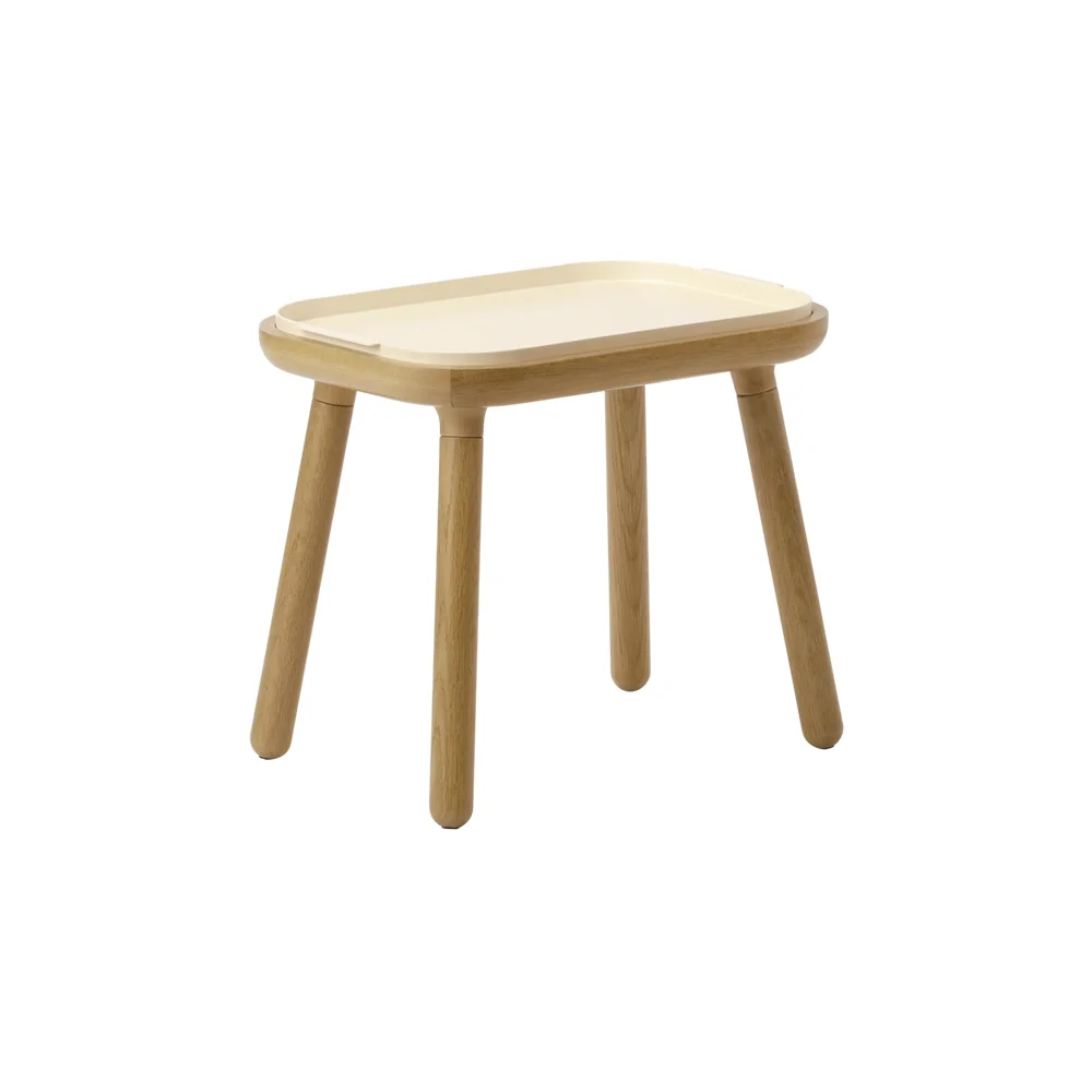 Paff Side Table Sidebord Høj Eg/Pearl White
