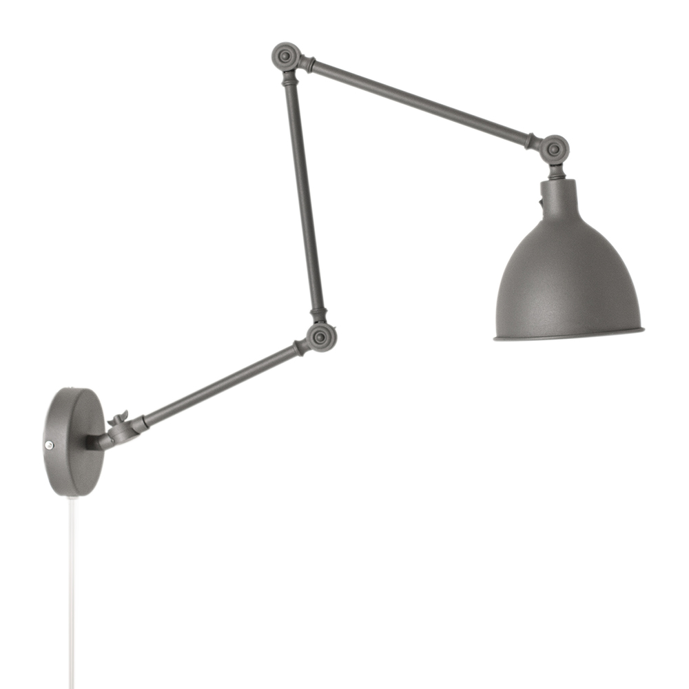 by Rydéns Bazar væglampe l61,5-122 cm grå