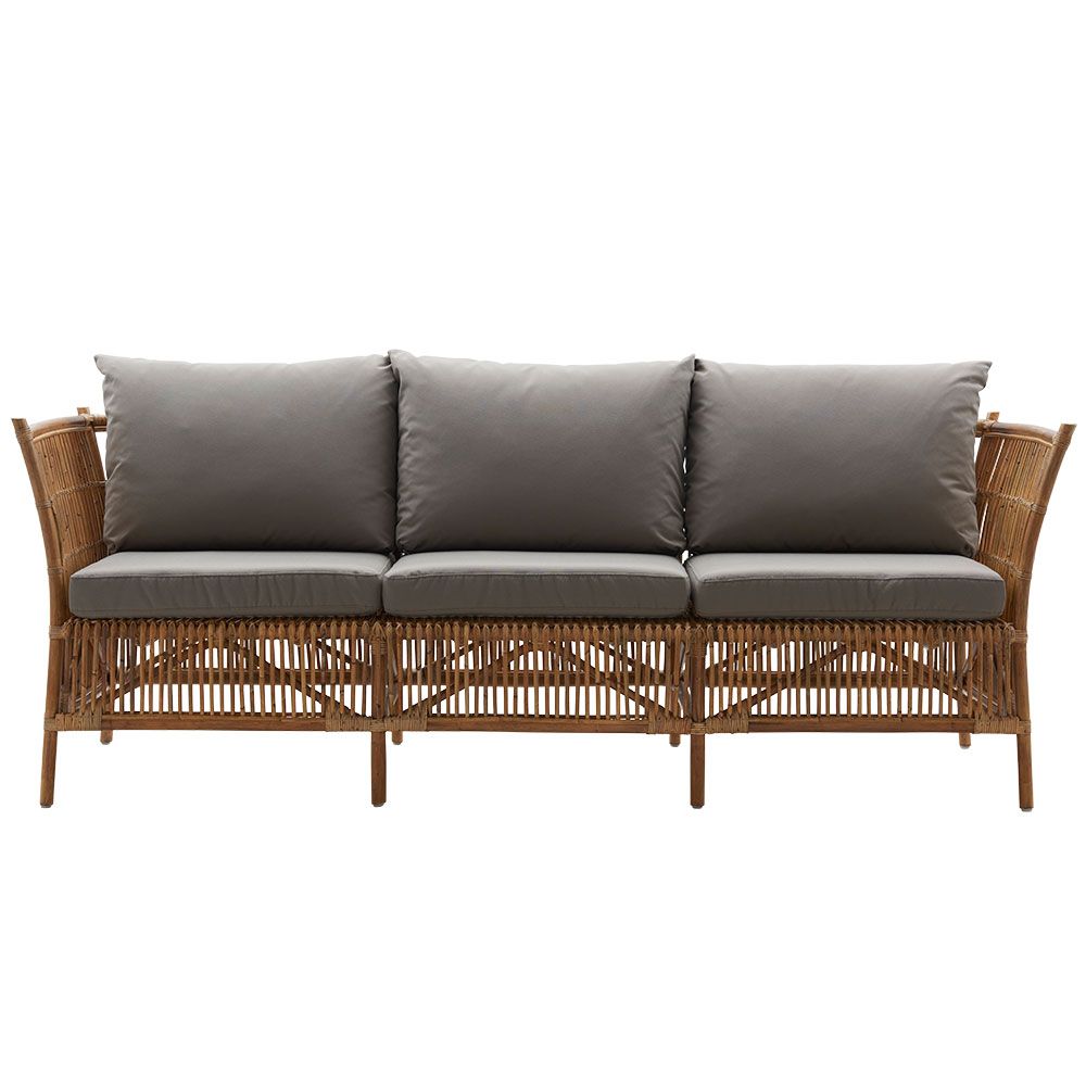 3-personers sofa Donatello i antik rattan