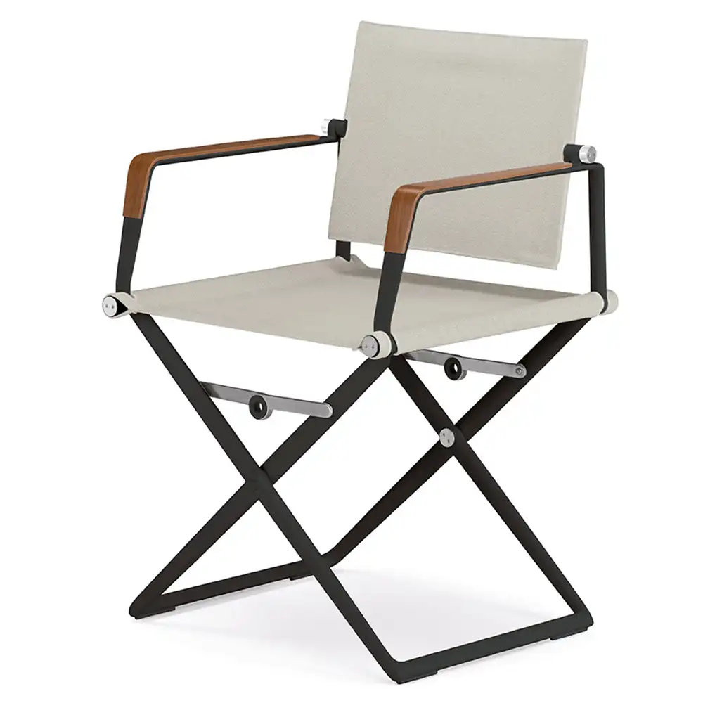 Dedon, Seax-lænestol sort/teak/due