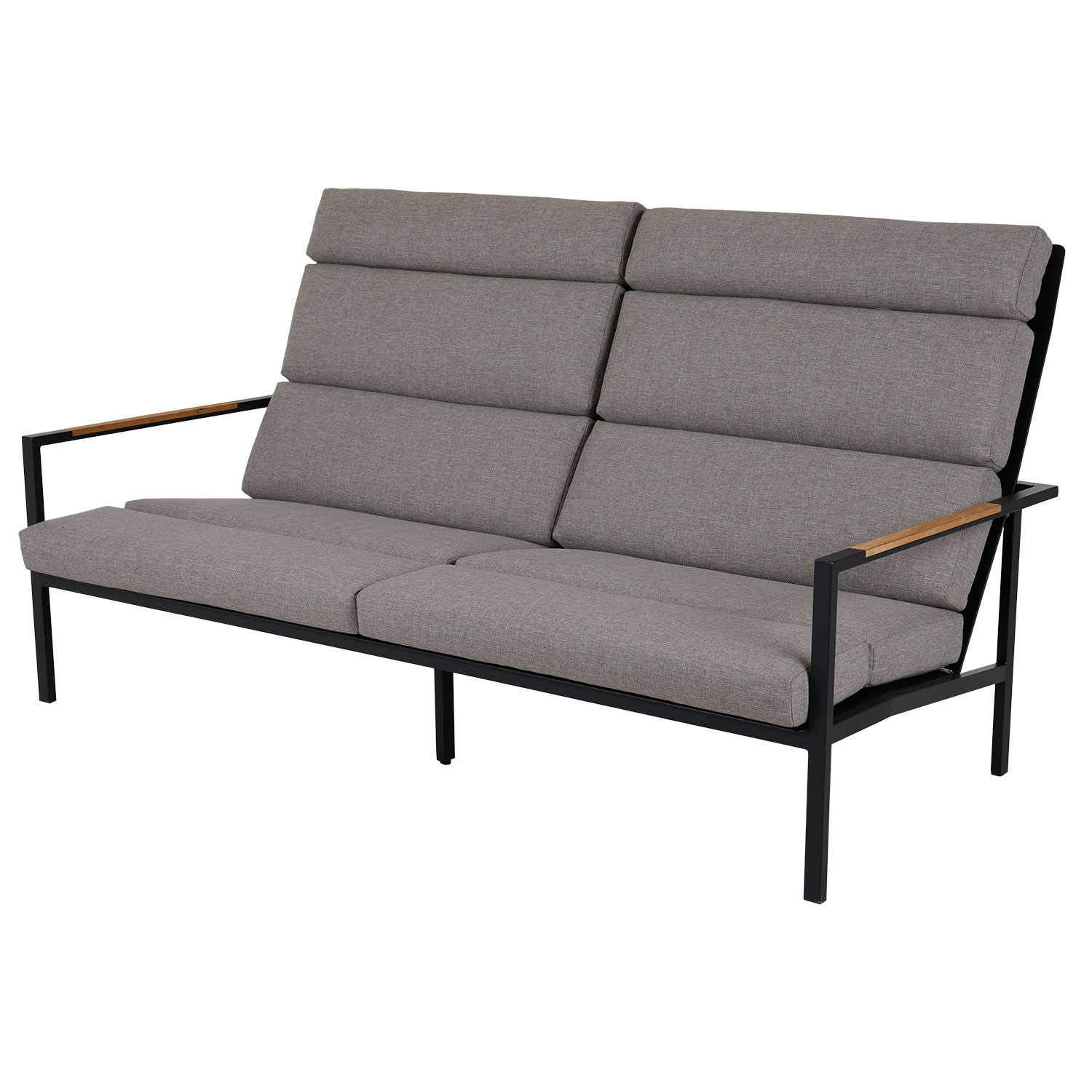 Brafab Indus 3-pers. Sofa Sort Med Hynde Brafab