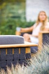 Angle Lounge lænestol inkl Hyndesæt teak grå 