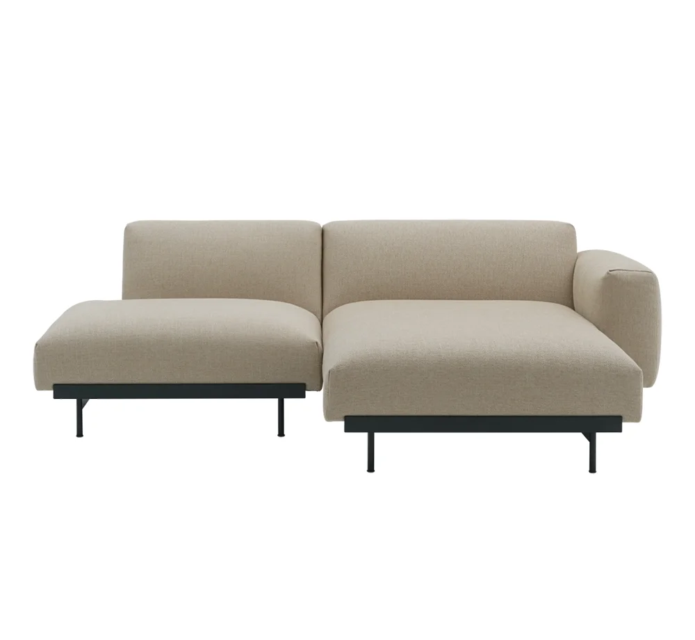 Muuto, In Situ 2-personers modulsofa - Konfig 7 - Ecriture240/Sort