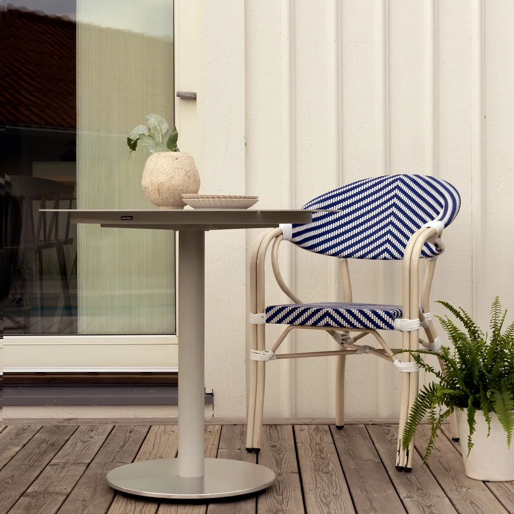 Bistrostol med armlæn Parterre Svart/Svart