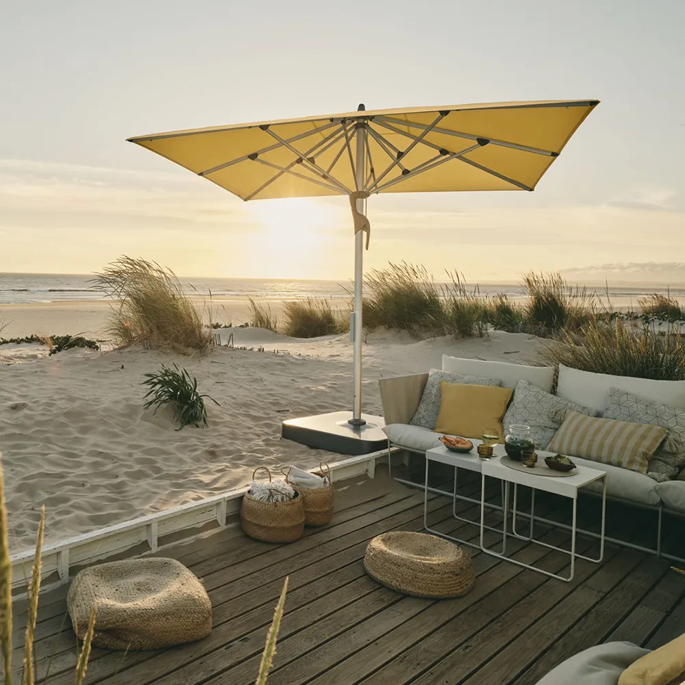 Fortello LED 350x350 cm parasol alu Cat.5 618 Dijon