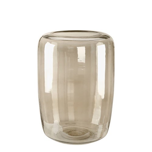 Reef vase i mundblæst glas Ø28 cm Smoke Brown