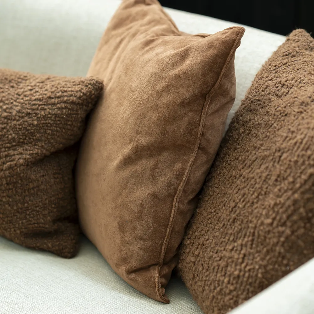 Pude Wave 50x50 cm Cinnamon