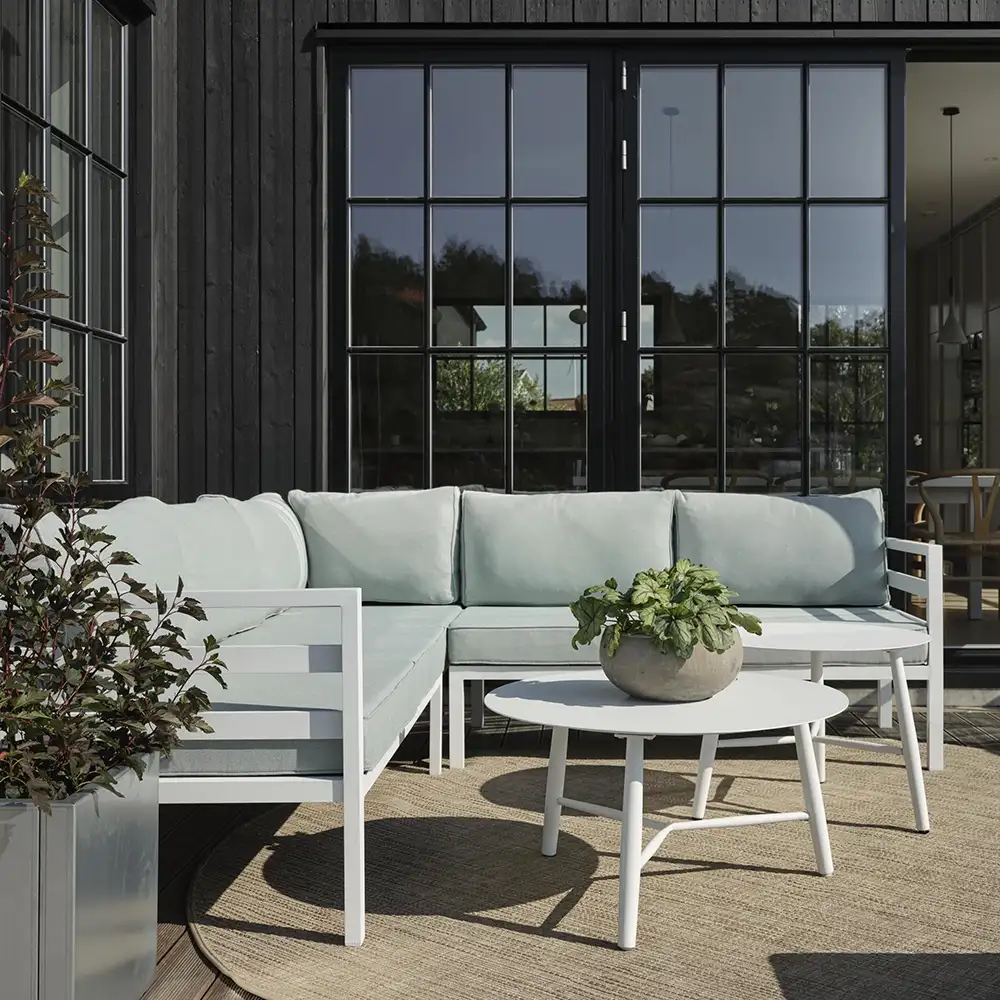 Weldon Fodskammel Hvid/Tea Brafab