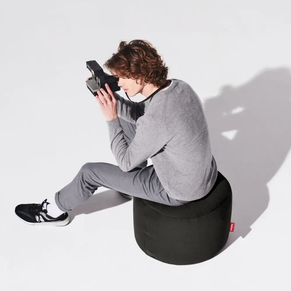 point canvas recycled puf black licorice