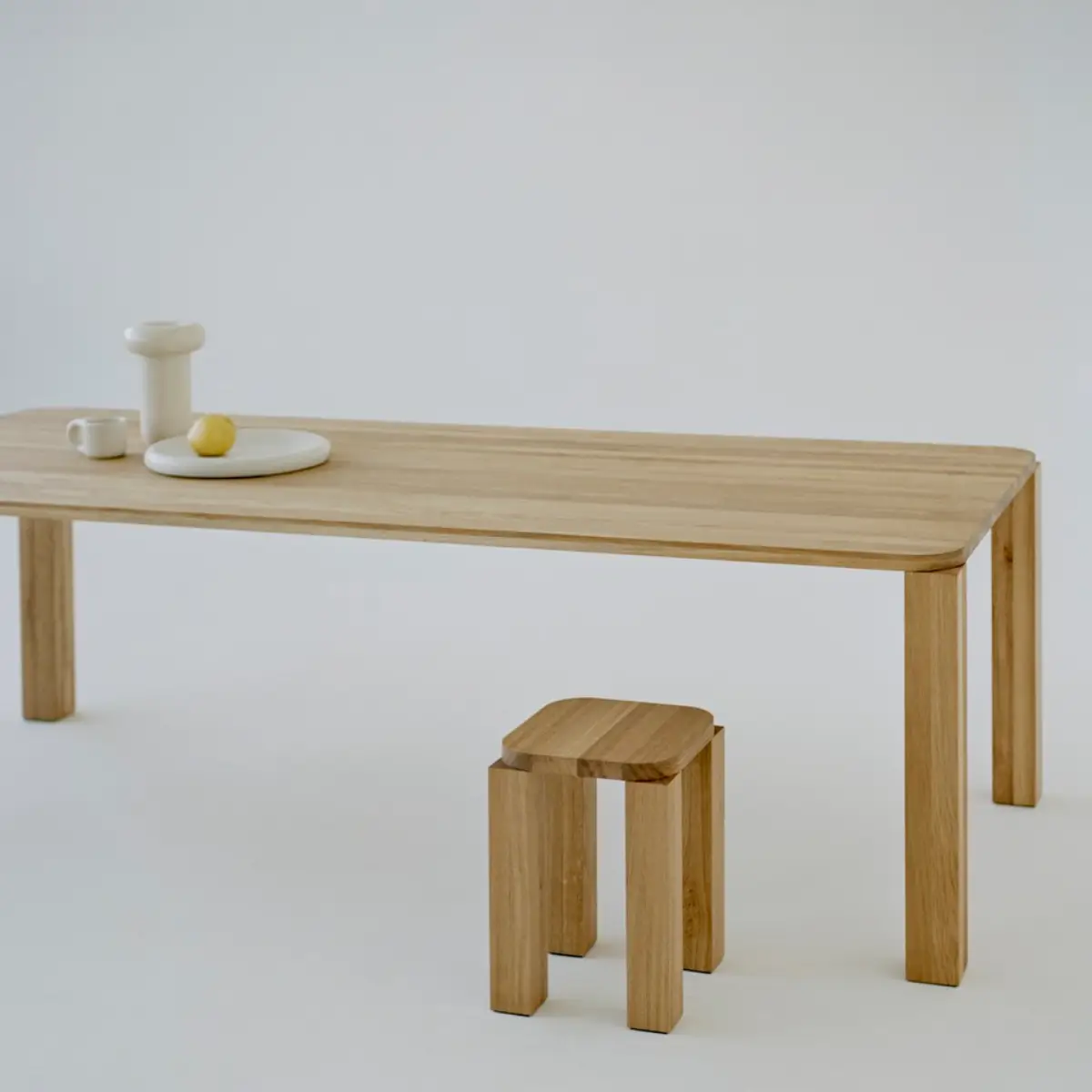 Atlas Spisebord 250x95 Naturlig eg