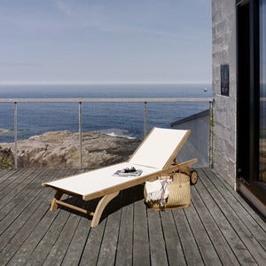Columbus Solseng Teak / Hvid 