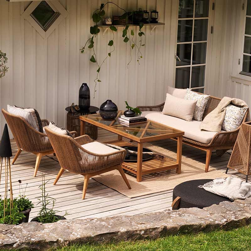 Hassel Lænestol Teak/Polyrattan Brafab