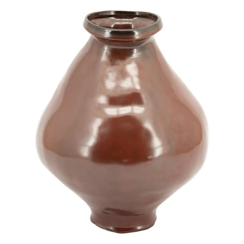 Nendo large Vase 25,3x25,3x33 cm Lertøj Brun