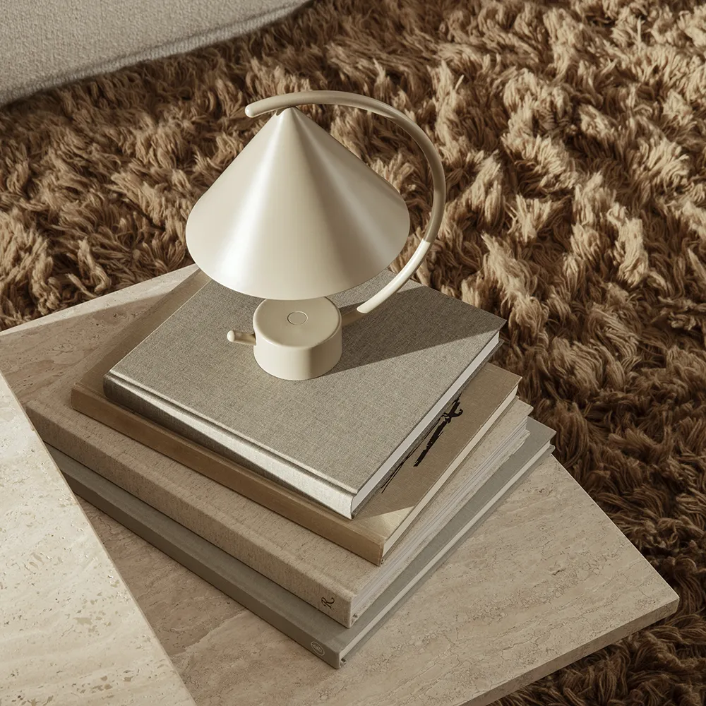 Uldmåtte Meadow High Pile L Light Sand