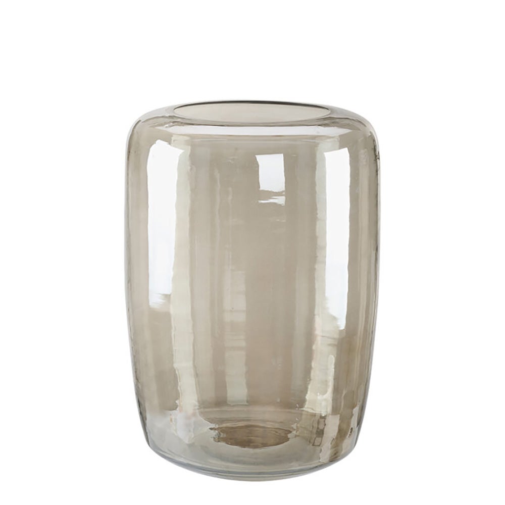Reef vase i mundblæst glas Ø28 cm Smoke Grey