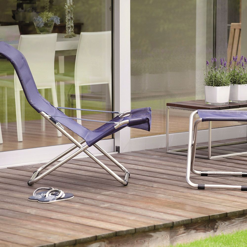 Fiesta hvilestol taupe aluminium