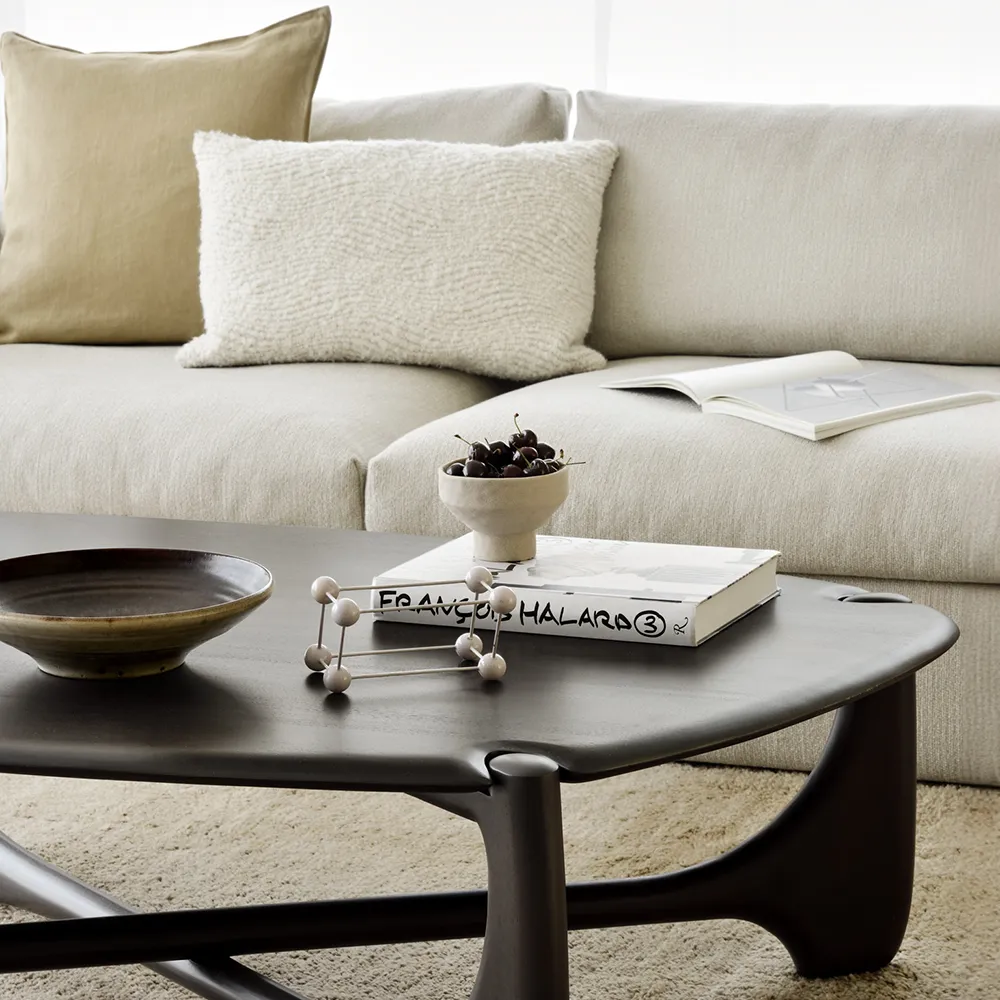 Pudebetræk Wave 60x40 cm Off-white