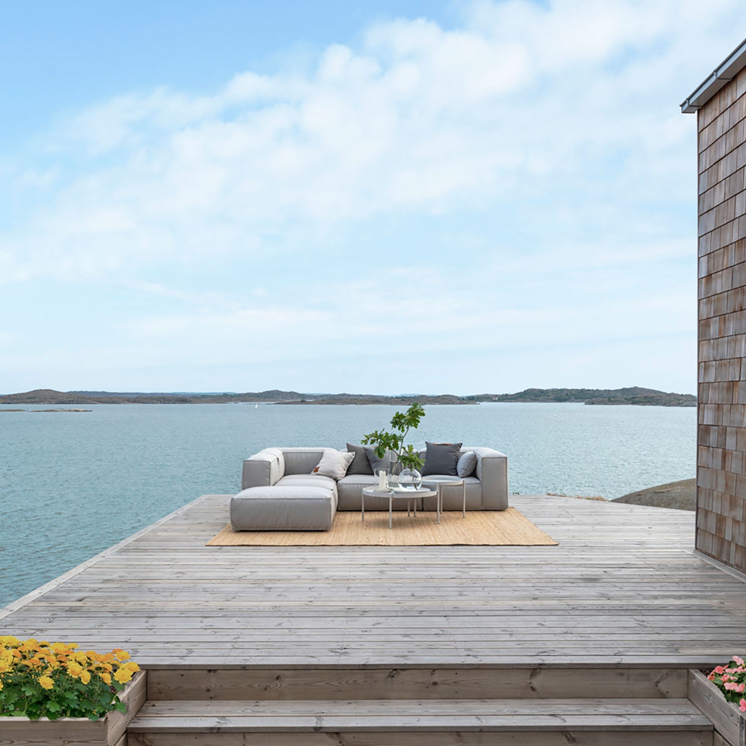 Asker Hjørnedel Beige Skargaarden