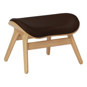 A Conversation Piece Ottoman Fodskammel Oak/Umage Leather Brown