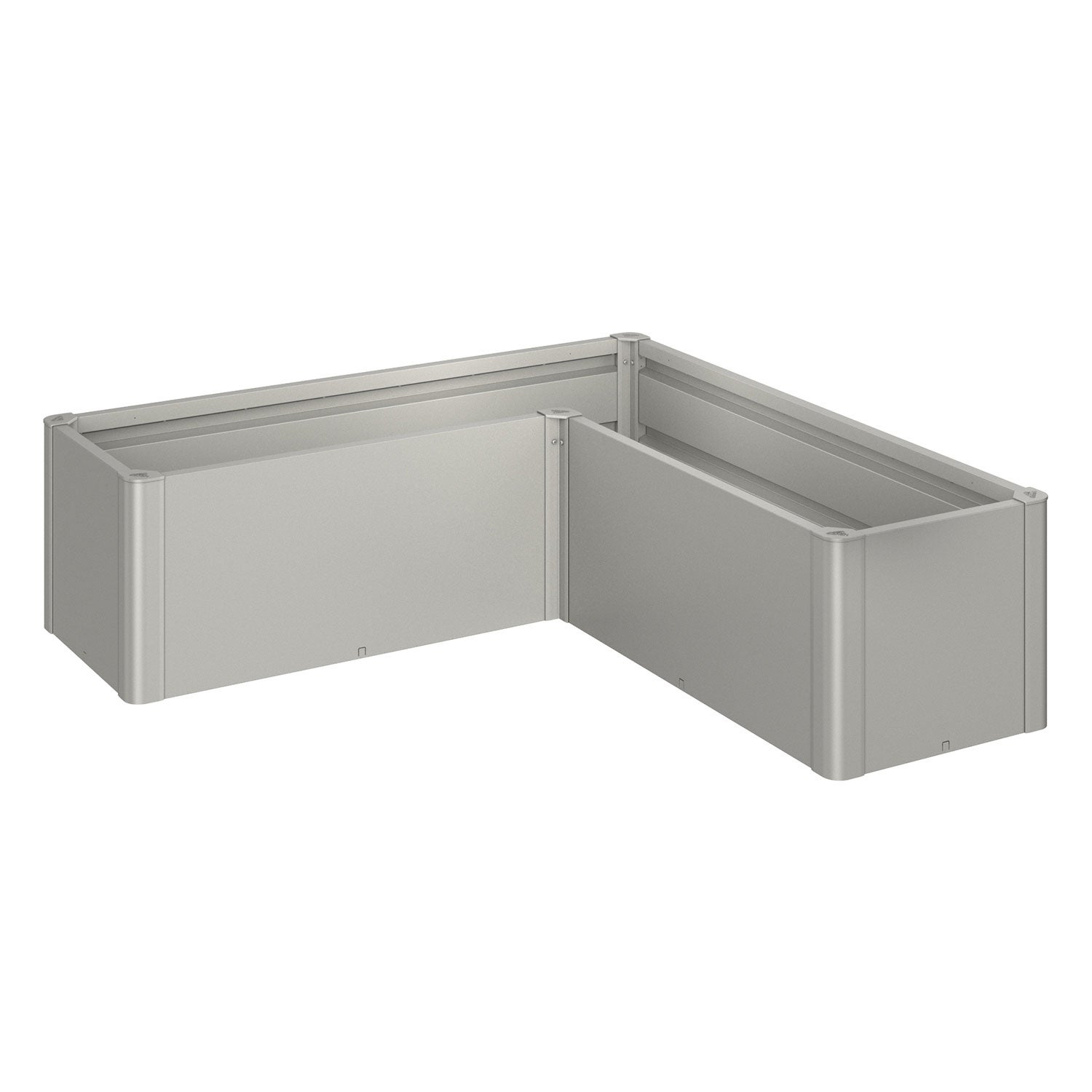 Belvedere mini-plantebed, størrelse L150, metallisk kvartsgrå