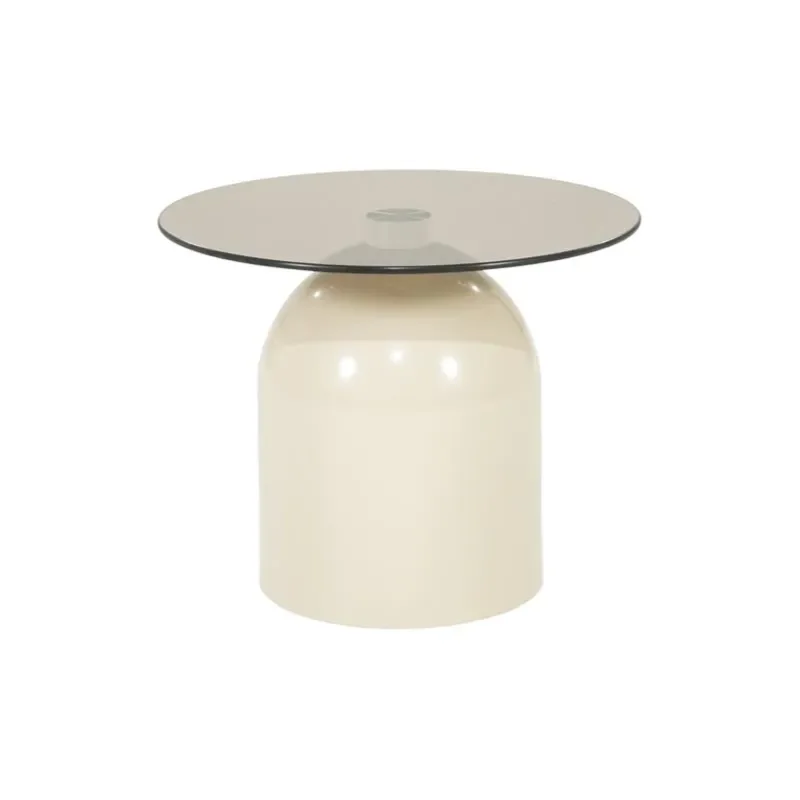 Irona small sofabord 50x50x40 cm glas beige