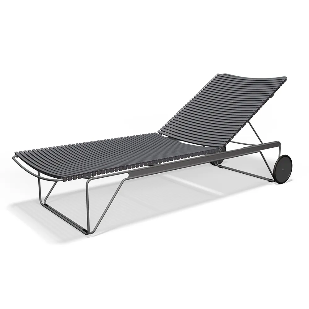Houe, Click Adjustable chaise lounge Dark grey. Frame: Grey