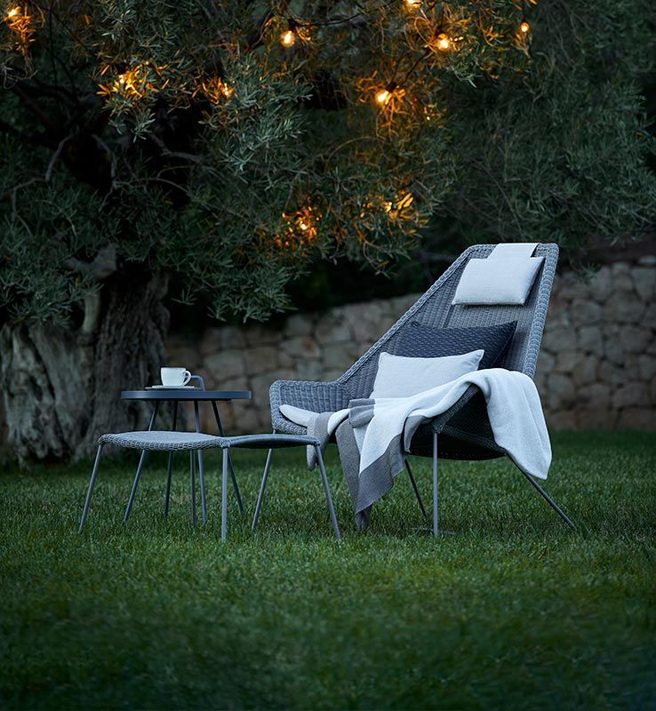 Breeze Fodskammel lysegrå 