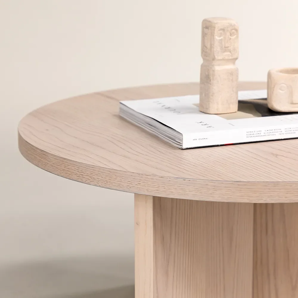 Saltö Sofabord Ø65 cm Whitewash 