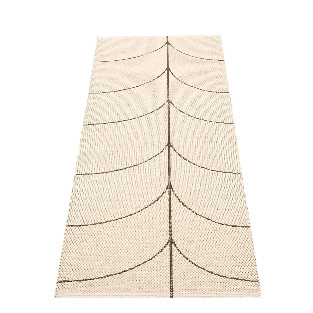 Vævet Tæppe Leif Dark Brown 70x180 cm