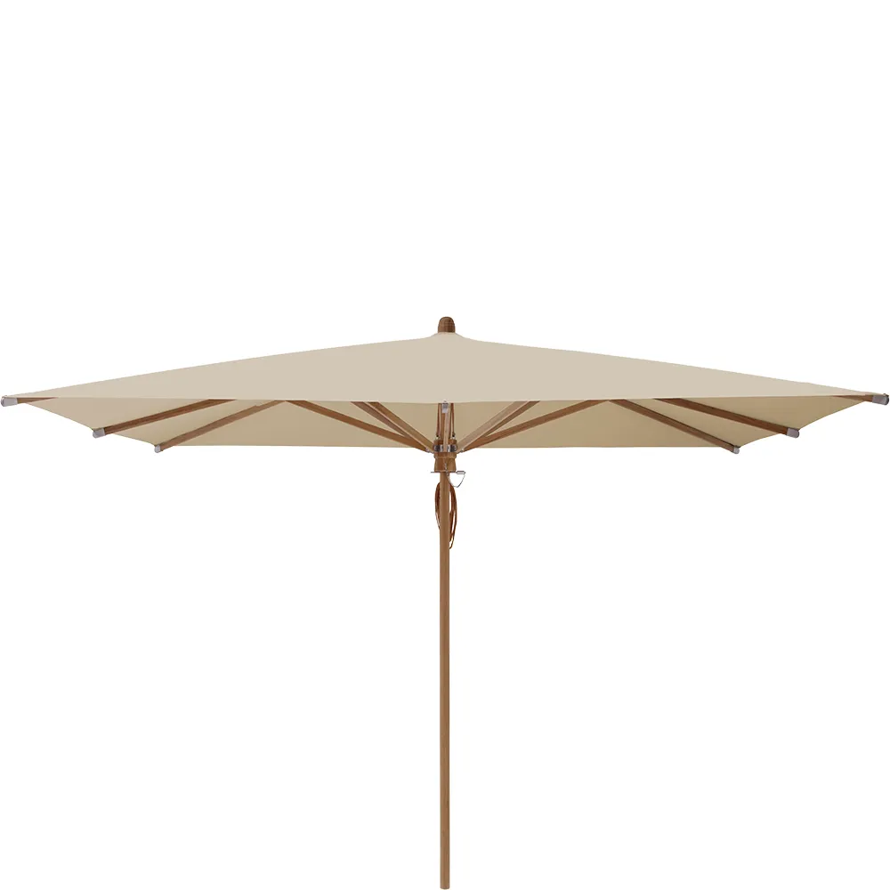 Glatz Teakwood parasoll 330×330 cm Kat.4 422 Cream
